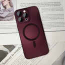 ankofave Magnetic for iPhone 15 Pro Max Phone Case for Women, Matte Luxury Soft Metallic Luster Design with Camera Lens Protector, Compatible with Magsafe Case for iPhone 15 Pro Max 6.7"-Red Wine — 7