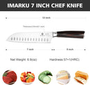 imarku Santoku Knife 7 Inch with Sharp Japanese High Carbon Stainless Steel