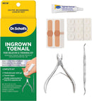 Dr. Scholl's INGROWN TOENAIL PAIN RELIEVER & TRIMMING KIT, 0.3 oz // Only OTC Treatment Proven to Relieve Ingrown Toenail Pain - Includes Medicated Gel + Foam Rings + Bandages + Clipper & Pusher Tools — 1