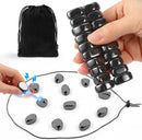 Upgraded Magnetic Chess Game Set with 20 Larger Black Stones & Rope, Exciting Magnet Game for Family Party Travel Camping, Fun Strategy Puzzle Game for Adults — 1