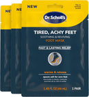 Dr. Scholl's® Tired, Achy Feet Soothing & Reviving Foot Mask, 3 Pair, Warming Booties — 1
