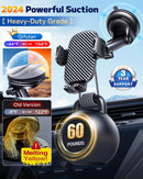 Qifutan Car Phone Holder Mount Phone Mount for Car Windshield Dashboard Air Vent Universal Hands Free Automobile Cell Phone Holder Fit for iPhone Smartphone Camera Mounts | Carbon fiber | Windshield, Dashboard, Air Vent photo 3