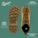 Danner Prowess 8" Women's Uniform Boots - Coyote — 4