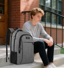 MATEIN Grey 17 Inch TSA Friendly Travel Laptop Backpack for Women and Men | Light Gray — 5