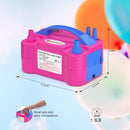 IDAODAN Electric Balloon Pump, Portable Electric Balloon Blower Machine Inflator Air Pump for Party Decorations | Red Blue — 5