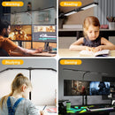 Adjustable LED Desk Lamp with Clamp & Remote, Wide 4-Head — 6