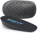 SQHT's Height Increase Insole - Gel Heel Shoe Lift Inserts - Black — 1