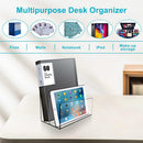 Boloyo Acrylic File Holder,1PC 2 Sections Clear File Organizer Mail Letter Sorter Desktop Folder Holder for Home Office School Envelope Bill Filling Paper Document — 4