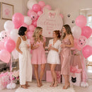 Pink and White Balloons, Pack of 60PCS Dusty Light Pastel Pink White Bow Balloon, Baby Pink Latex Balloon for Girls Women Kitty Birthday Wedding Bridal Baby Shower Cat Theme Party Decorations Supplies | 12inch-60pcs — 4
