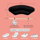Walkize Anti Slip Heel Grips, Gel Heel Pads, 2 Pairs, Beige and Black - Heel Grip Beige + Black — 2