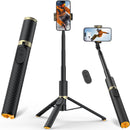Tripod for iPhone, Selfie Stick with Remote, Stable & Durable Phone Tripod photo 1