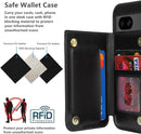 iCoverCase Compatible with Google Pixel 8a Case with Card Holder, Wallet Phone Case for Women Men [RFID Blocking] PU Leather Protective Wallet Case for Pixel 8a (Black) — 4