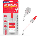 GH1200 (2-in-1) Super Glue with Brush Applicator & Nozzle, Mess Free Superglue Brush, Instant Never Dries, 3000 CPS… — 1