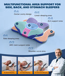 5X Pain Relief Cervical Neck Pillow for Neck Support, Ergonomic Cooling Side Sleeper Pillow for Sleeping, Odorless Contour Memory Foam Pillows, Orthopedic Bed Pillow for Side Back Stomach Sleeper - White — 4