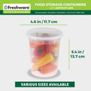 Freshware Food Storage Containers [24 Set] 32 oz Plastic Deli Containers with…