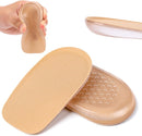 1/2 Inch Heel Lifts, Gel Heel Raisers for Leg Length Discrepancies Brown Foot Height Increase Insoles Soft Shoe Lifts for Women Men Uneven Legs Comfort Half Foot Insoles for Heels Pain, 1 Pair — 1