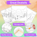 Teling 12 Pcs Pre Drawn Stretched Canvas, Pre Printed Painting, Mountain — 3