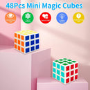 48 Pack Mini Cube Party Favors for Kids 1.18in Brain Teaser Puzzle Box Toys — 4