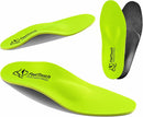Strong Arch Support Orthotics for Metatarsalgia, Morton's Neuroma, Ball of Foot Pain Relief, Plantar Fasciitis, Flat Feet with Poron Heel Cushion, Unisex, Lemon Green 1