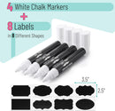 Mr. Pen- Liquid Chalk Marker Pen, 4 Pack, 8x Labels | One Size & Dual Tip — 2