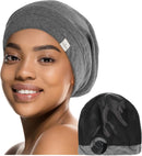 YANIBEST Slouchy Beanie Hat Satin Lined Sleep Cap Chemo Headwear Caps — 1