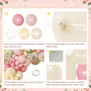 Pink and Yellow Balloon Arch Kit Pastel Yellow Balloons — 8