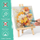 ESRICH Stretched Canvas for Painting, 16 Pack 8x8 Square Canvases for Painting Primed Acid-Free Blank Canvases,Painting Canvas for Beginners, Artists for Oil,Acrylic Paint, Pouring Painting. | 8x8in-16P — 4