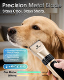 M&M STAR Dog Grooming Kit, Low Noise Dog Clippers, 2-Speed IPX7 Waterproof,…