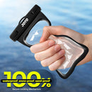 JOTO 2 Pack Waterproof Phone Pouch, Universal IPX8 Dry Bag up to 7" -Black — 5