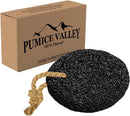 Pumice Stone for Feet - Natural Foot Scrubber for Dead Skin Callus Removal - Black — 1