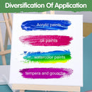 ESRICH Canvases for Painting, 36 Pack Canvas Boards 4x4, 6x6, 8x8, 5x7, 8x10, 9x12, 11x14, Round Canvas Panels with 8x8,10x10-Cotton Primed Blank Large Canvases for Acrylic, Oil, Gouache & Tempera. | 36 Packs Canvas Panel - 9 Sizes(4 of Each) — 4