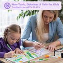 Ohuhu Adult Coloring Book Markers Paper-friendly Water-Based 60 Colors-Pupe — 5