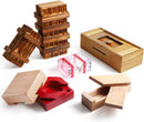 Charniol 6 Set Wooden Secret Puzzle Money Box with Compartments — 1