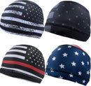 Geyoga 4 Pcs Cooling Skull Caps Sweat Wicking Beanie Bandana — 1
