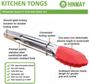 HINMAY Small Tongs with Silicone Tips 7-Inch Mini Serving Tongs, Set of 6 — 3