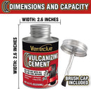 Chemical Vulcanizing Cement, Clear Tire Repair Glue, All Purpose Rubber Cement, Heavy Duty Tire Patch Kit with Brush… — 4
