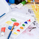 Mr. Pen- Airtight Watercolor Palette with Lid, 18 Wells & 2 Mixing Areas | White | 1 Pack — 6