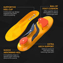 Plantar Fasciitis Arch Support Insoles - Welnove High Arch Support Inserts for Standing All Day - Planter Facetious Relief Support Inserts - Heel Spur Relief Shoe Insoles Men Inserts -2XL — 5
