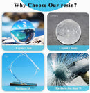 Epoxy Resin, 32OZ Epoxy Resin Crystal Clear, Not-Yellowing No-Bubble, Self Leveling Easy Pour/Mix 1:1 Casting Kit &… — 2