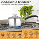 P&P CHEF 1 Quart Sauce Pan With Lid, Small Pot Saucepan, 1 Pc — 5