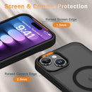 YENAPOON for iPhone 15 Case, iPhone 14/13 Case, Magnetic Cover, Black — 5