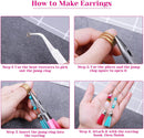 Earring Hooks, Audab 1400pcs Making Kit with 200pcs Ear Ring 1000pcs Jump Rings, Backs and Jewelry Pliers for… — 5