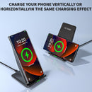 Fast Wireless Charger,Desk Wireless Charging Stand with 20W PD USB Adapter for Samsung Galaxy S25/S24/S23/S22/S21/Note 20,Pixel 8/7 Pro,for iPhone 17 Pro Max/17 Pro/17/16 Pro Max/16/15/14/13/12,Black photo 2