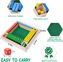 Wooden Shut The Box Game - Classic Dice & Puzzle Game for Families and Parties - Ideal Educational to Boost Math Skills — 3