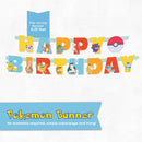 Pokemon Birthday Decorations Party Supplies - Happy Birthday Banner, Swirls — 4