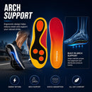 Insoles, Comfortable and Breathable for Daily Wear, Unisex, Cushion and Stress Relief, Lightweight and Durable (Orange-Green, Mens 8-9 1/2 | Womens 9 1/2-11) — 6