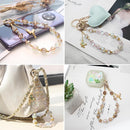 Beaded Phone Wrist Strap, Crystal Key chain Wristlet, Cute Purse Bag Charms photo 6