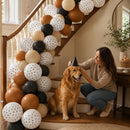 Dog Paw Print Balloons, Cute Puppy Pet Theme Birthday Latex Balloons for Boys Girls, Black White Dog Party Decorations Supplies for Kids Children Dogs Lover Farm Animal Theme Baby Shower Party Decor | Black Dog Paw — 4