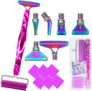 Diamond Art Pens Tools Diamond Painting Accessories Kits with Screw Metal Tip Roller Diamond Painting Pen Drill Bead Dot Pens for Art Craft Nail (Purple Pen Color 6) — 8