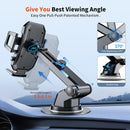 SUUSON Upgraded 3-in-1 Car Phone Holder Mount for Car, Black photo 2